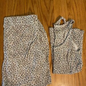 Victoria's Secret Gray and Pink Leopard Set small